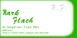 mark flach business card